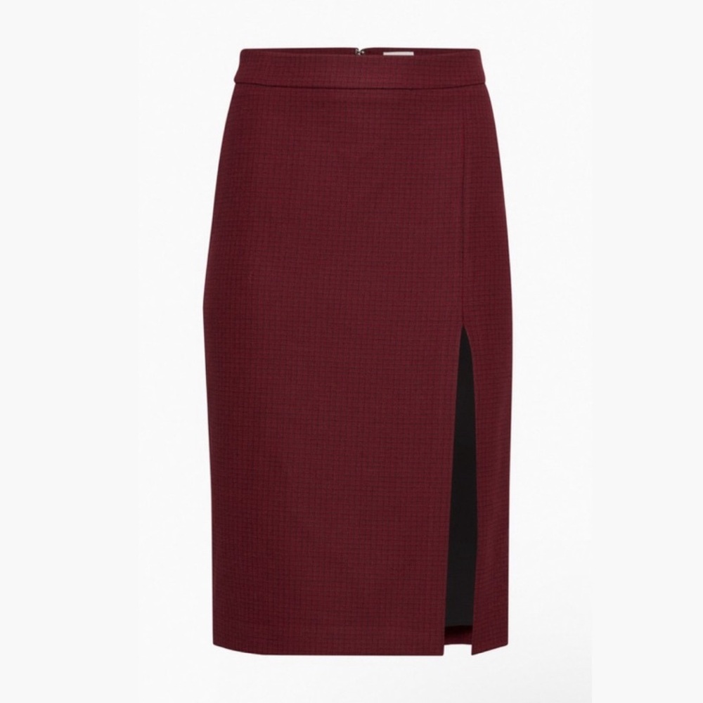 NWT Wilfred Patio Midi Skirt Burgundy size 2
